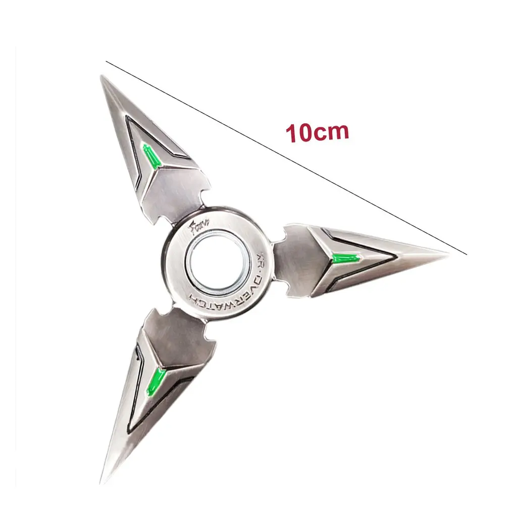 

10cm Triangle Rotary Rotating Fingertips Fingers Darts Zinc Alloy Toy Finger Toy For Pendant Collection Decoration