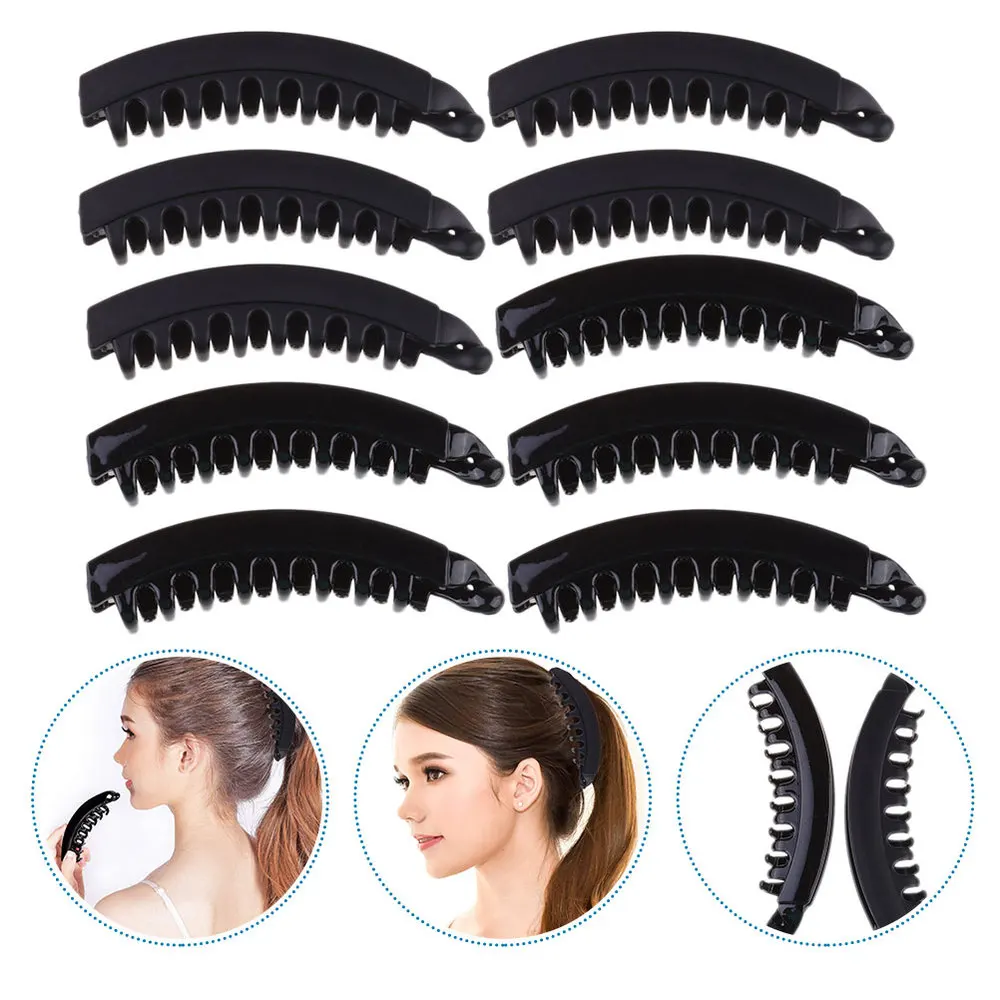 

12pcs Bathing Hair Claws Hair Clips Toothed Hair Clamps Spring Female Headdress