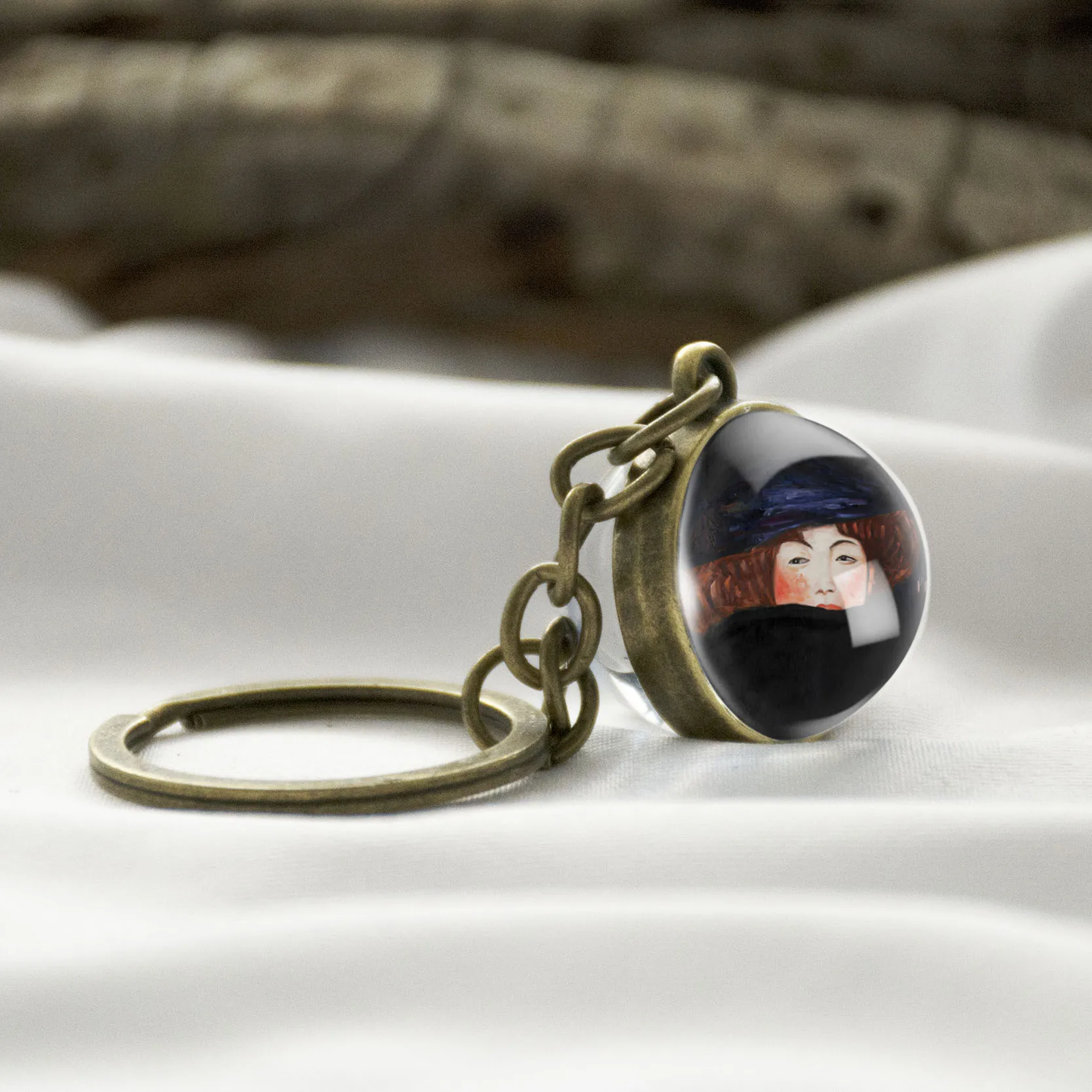 Новое поступление 2019 автомобильный брелок с изображением Ван Гога