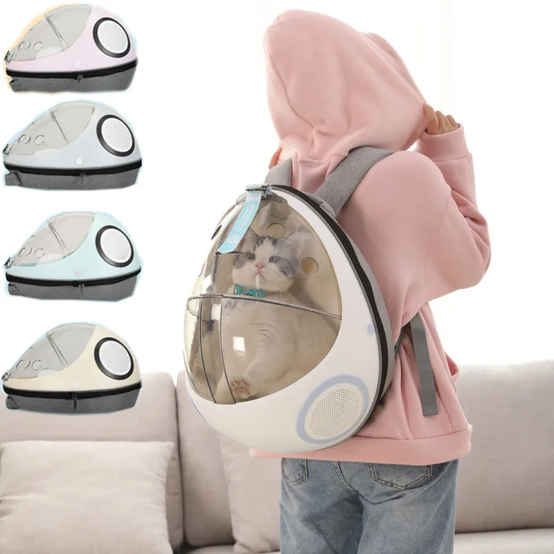 

2021 New Pet Backpack Travel Cat Bag Space Pet Carrier Cat Litter Dual-use Capsule Shoulder Bag Dog Carrier For Outdoor Travel
