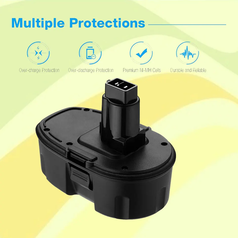 

Сменный аккумулятор 3,7 Ач 18 в DC9096 DC9098, совместим с аккумулятором Dewalt 18 в XPR DC9099 DW9095 DW9096 DW9098 DE9038