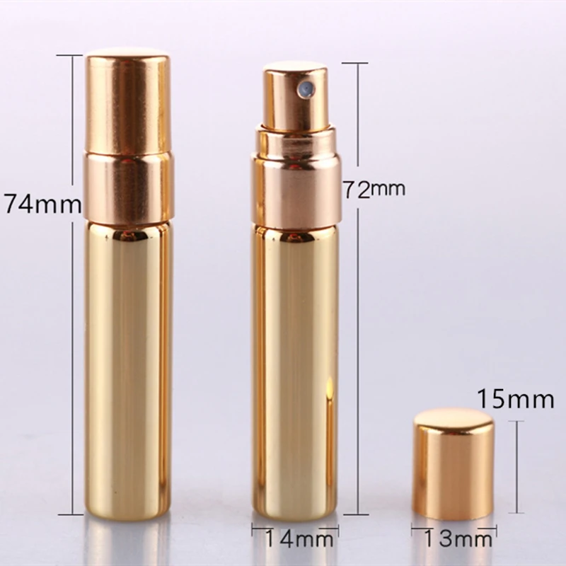 Новый 5 мл портативный мини многоразовый парфюм Алюминиевый распылитель бутылка