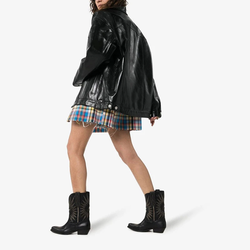 Siddons/женские ботильоны с острым носком и вышивкой Модные Кожаные слипоны Женская