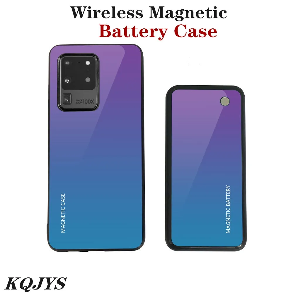 Беспроводной магнитный чехол с отделением для зарядного устройства Samsung Galaxy S20