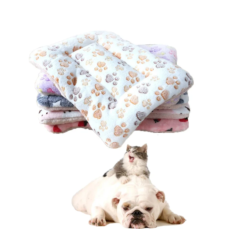 

Pet Sleeping Mat Cat Bed Dog Bed Thickened Pet Soft Wool Mat Soft Short Fleece Warm Cat Dog Blanket for Small Medium Large Dogs
