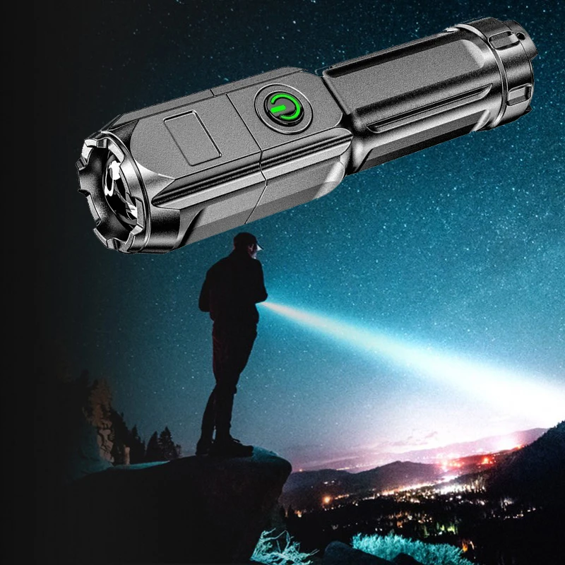 

Flashlight Strong Light Rechargeable Zoom Giant Bright Xenon Special Forces Home Outdoor Portable Led Luminous Flashlight