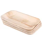 Одноразовые разлагаемые деревянные тарелки, десертные тарелки для торта, фруктов, посуда для вечевечерние, для свадьбы, ресторана, пикника, дня рождения