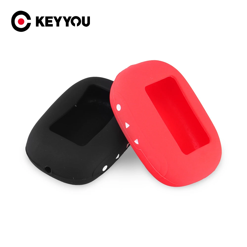 

KEYYOU For Starline B64 B62 B92 B93 B94 LCD Remote Two Way LCD Silicone Case New Hot Sale Keychain Silicone Case Car Alarm