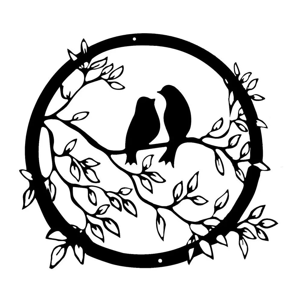 

Home Decor Wall Decor - Metal Wall Decor With Bird On Tree Branch Home Decor Accessories Decoration For Home Apartment Bedroom
