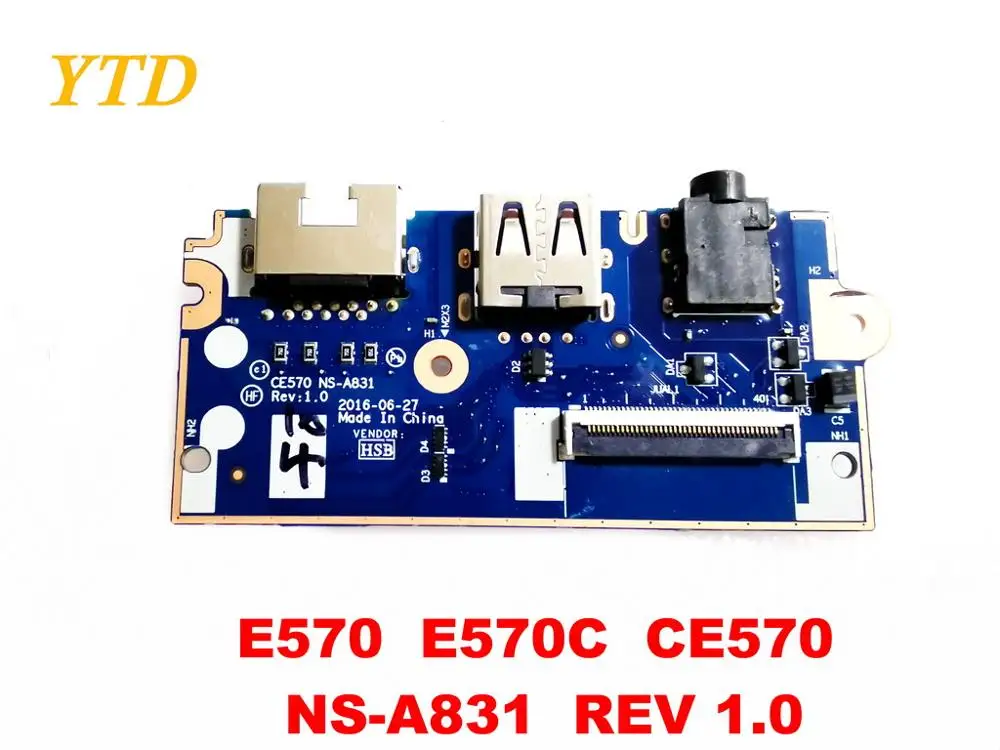 Оригинальный Для Lenovo E570 E570C USB плата аудио CE570 NS A831 REV 1 0 испытанное хорошее