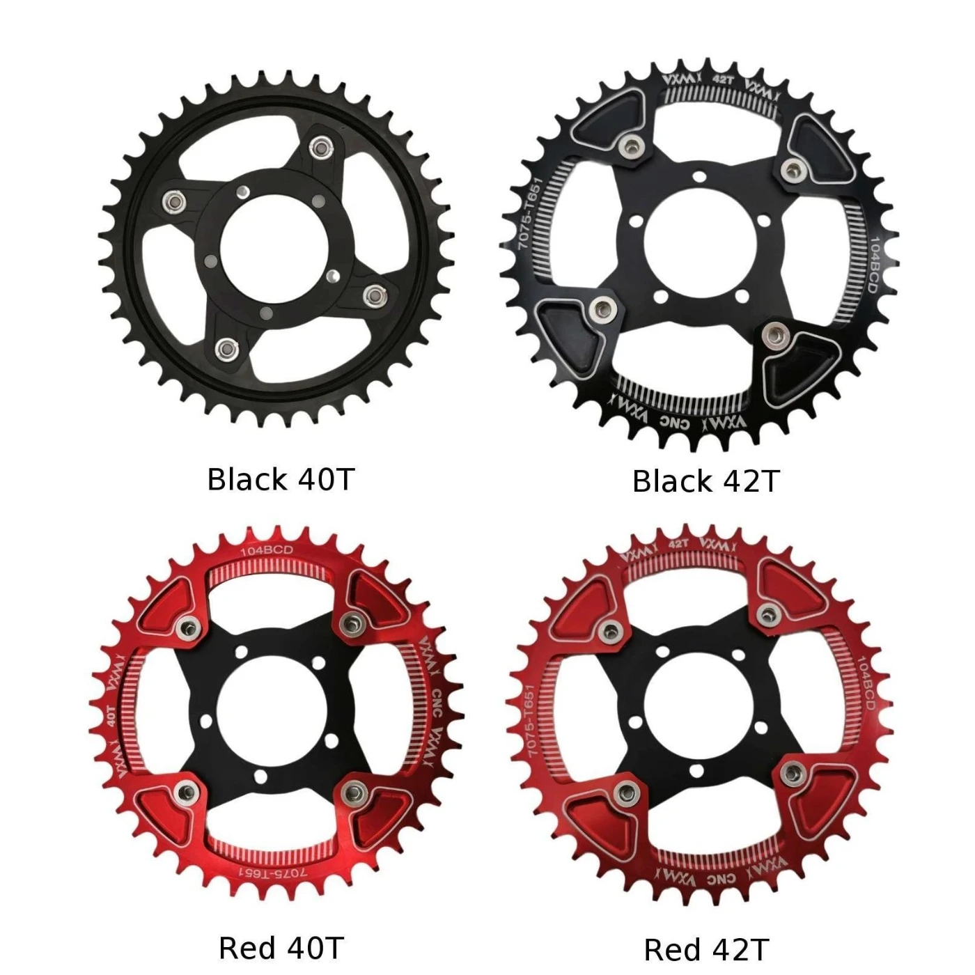 

Electric Bike E-bike 104BCD 40/42T Chainring Adapter For Bafang Mid Drive Motor Electric Bicycle 104BCD Positive And Negative