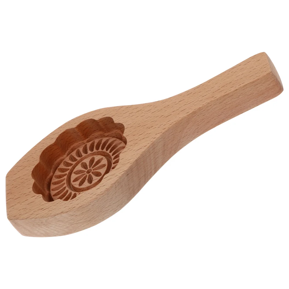 

1pc Creative Wood Mold Green Bean Cake Making Mould Moon Cake Cooking Mold