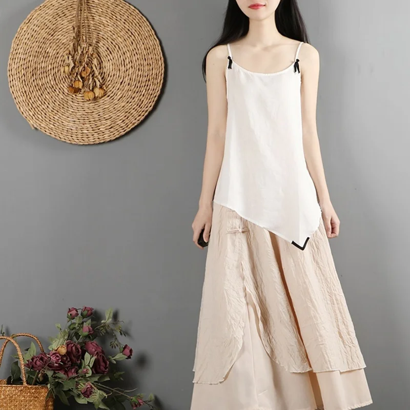 Традиционная китайская одежда для женщин топ Женская Асимметричная винтажная в