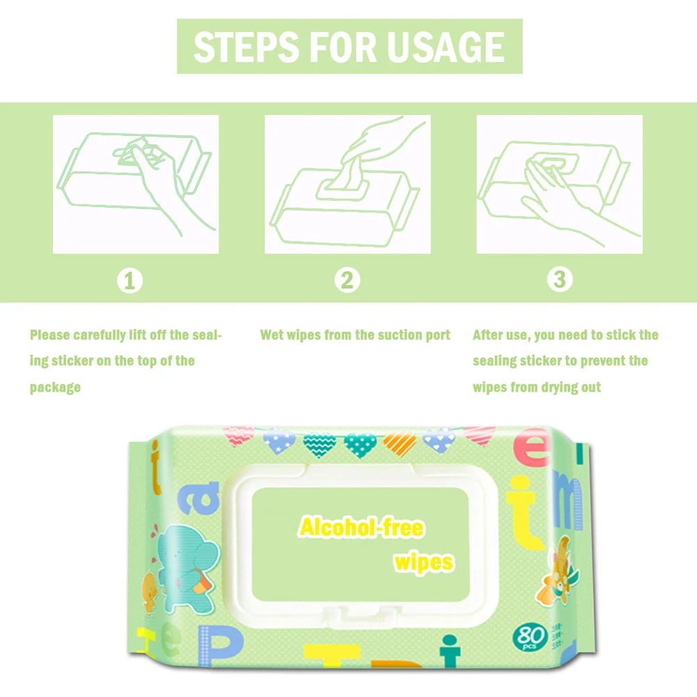 

80pcs/pack Portable Handi-Pack Wipes Hand Cleaning Sanitary Safety Wet Napkins KG66