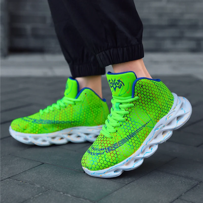 Брендовые высококачественные кожаные детские кроссовки на толстой подошве для