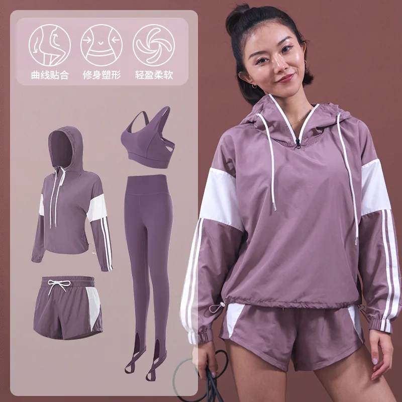 

Yoga set women's fitness and body running set women's quick-drying vest lulu yoga pants set wholesale