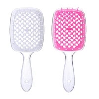 new wide teeth hollow mesh combs women scalp massage comb hair brush hollowing out home salon diy hairdressing tool