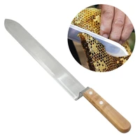 beekeeping honey blade uncapping cutting knife extractor scraping tools wooden handle beehive ultra thin stainless steel scraper