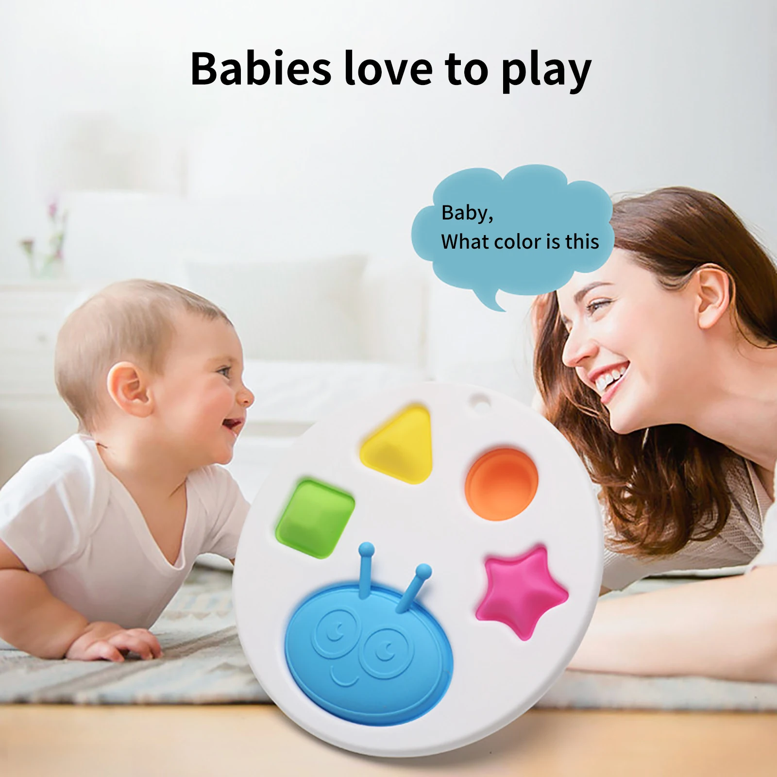

Montessori Infant Baby Toy Hand Exercise Board Colorful Intelligence Development Early Education Intensive Training Toy For Baby