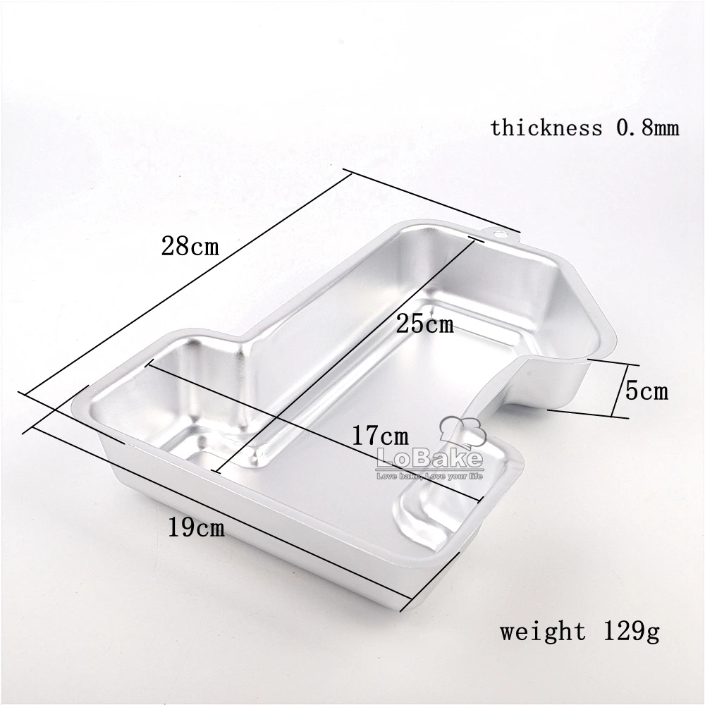 11 inches figure number 1 one shape aluminum metal cake tin pan for DIY kitchen Cake Baking Tools | Дом и сад