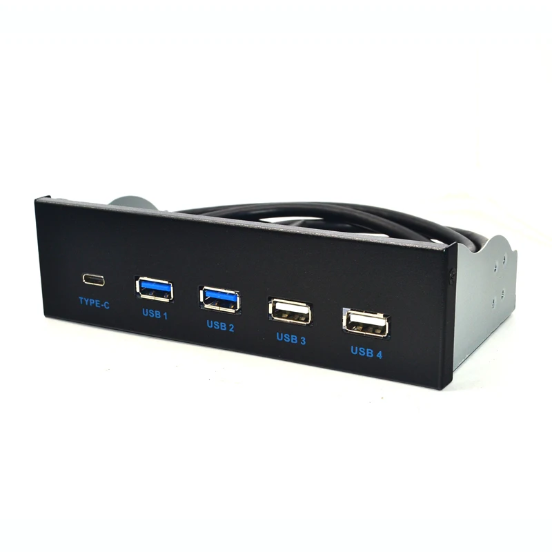 Передняя панель USB 5 25 GEN2 3 1 дюйма 2 порта s usb-хаб 0 порт TYPE-C с разъемом TYPE-E для