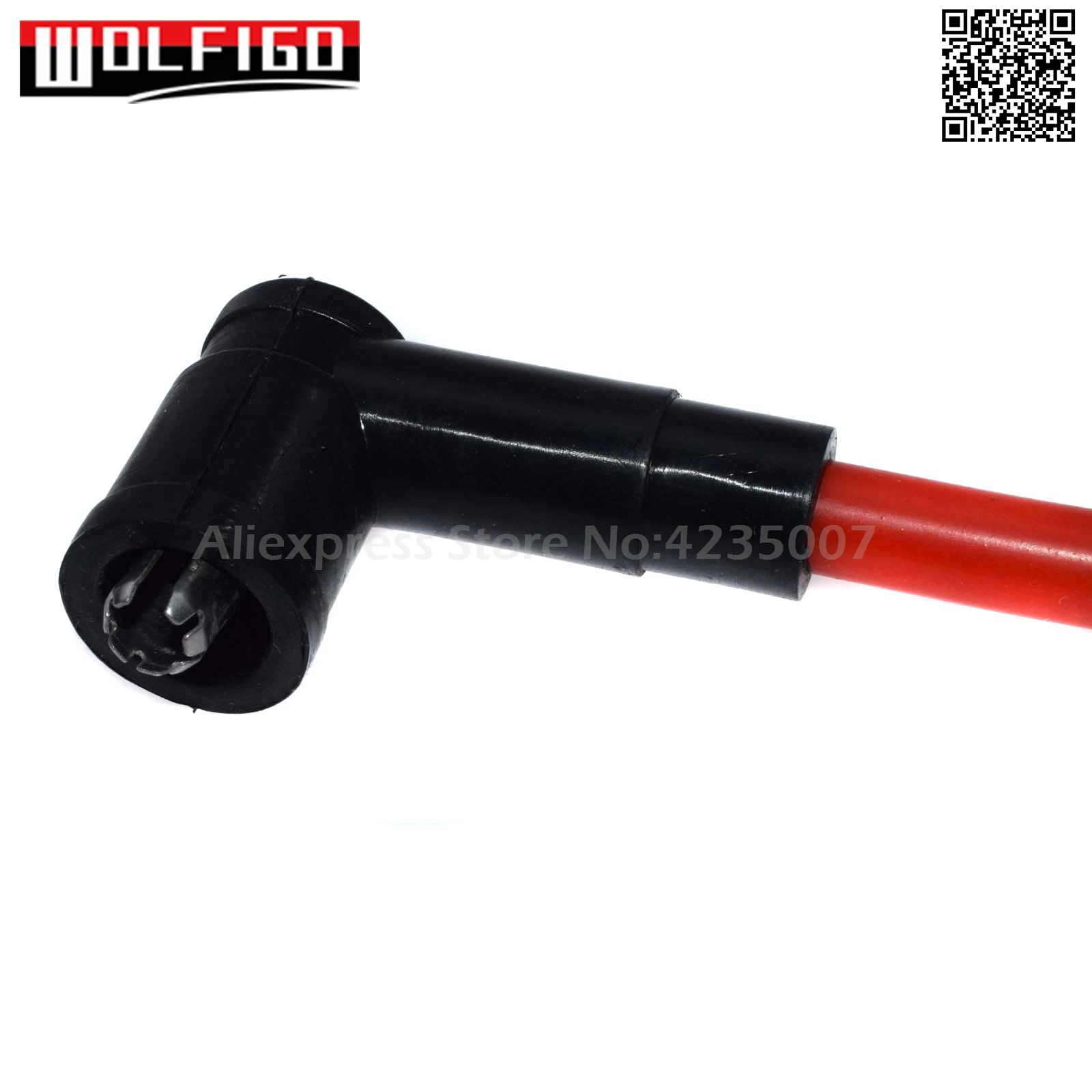 WOLFIGO красный набор проводов зажигания 4 шт. для ACURA EL Fit Honda Civic Racing D16 ZFR5F-11 D16Y8