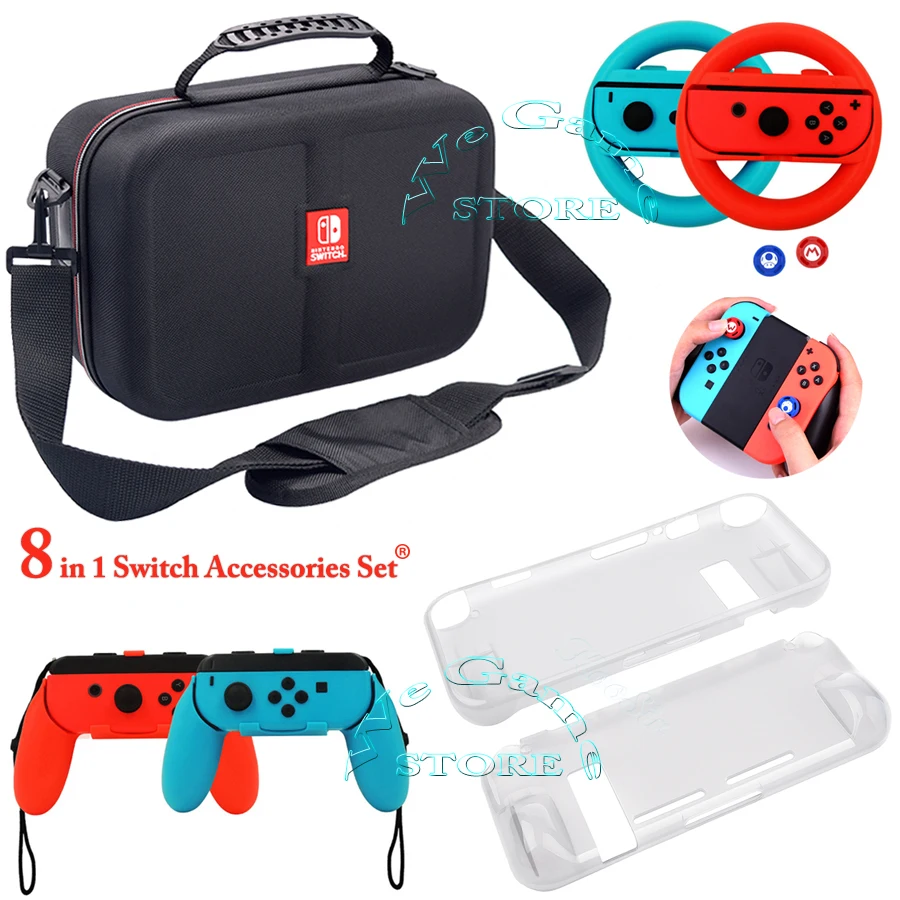 Набор сумок для Nintendo s Switch мягкий чехол с зажимами ручек Nitendo Joycon насадки игр |