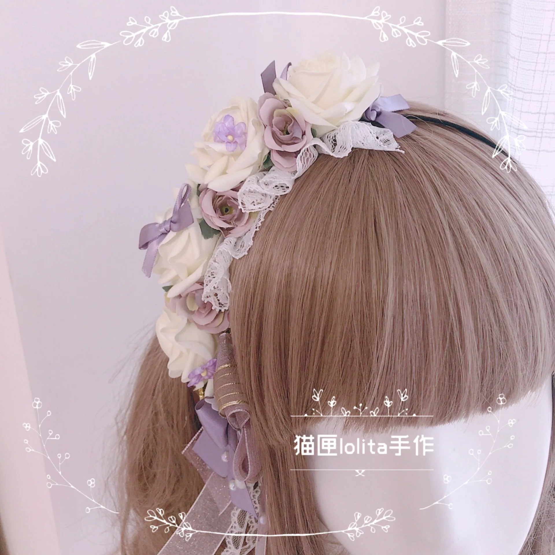 Мягкий головной убор во французском стиле для девочек Сестра небеса Дым