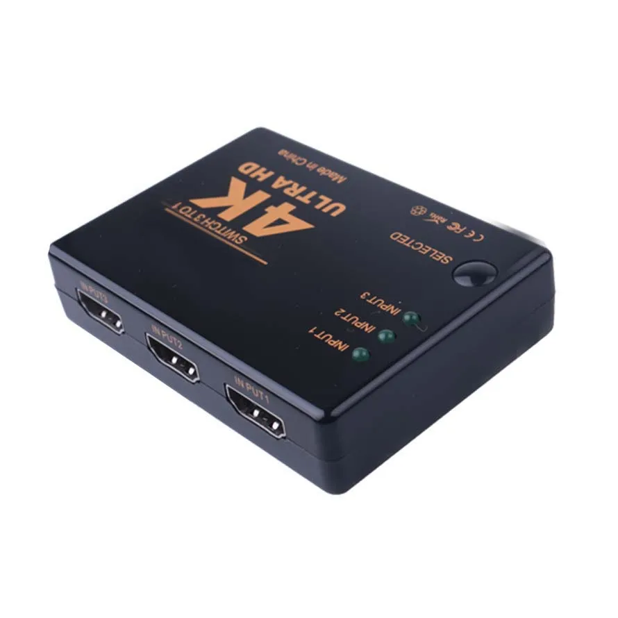 Даже не подозревали 4K Mini 3 Порты и разъёмы совместимому с HDMI переключатель 1080P