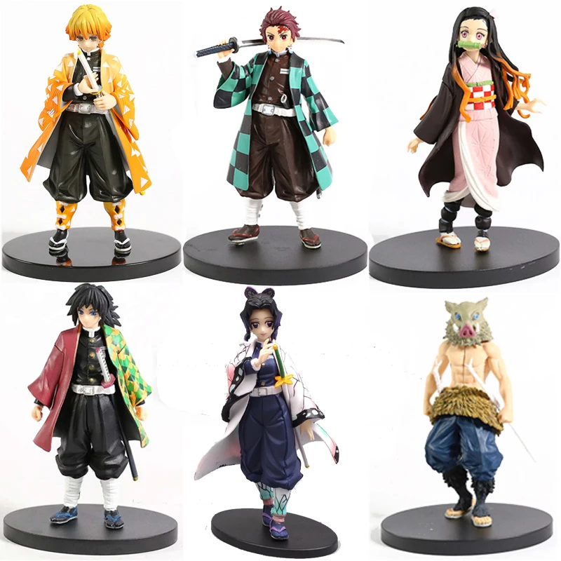 Фигурки из аниме рассекающий демонов экшн фигурки ПВХ фигурка Zenitsu Inosuke Kimetsu No