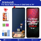ЖК-дисплей 6,78 дюйма AMOLED для Asus ROG Phone 5 ZS673KS, флэш-дисплей для Asus ROG 5 ROG5 I005DA
