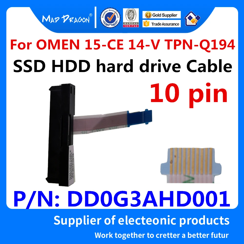 Новый оригинальный кабель для жесткого диска HP OMEN 15-DC 15-CE TPN-Q194 14-V 929561-001 DD0G3AHD001