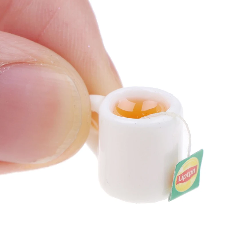 

2Pcs/lot Mini Miniature Dollhouse Coffee Cup Kitchen Room Food Drink Home Tableware Decors Dolls Accessories
