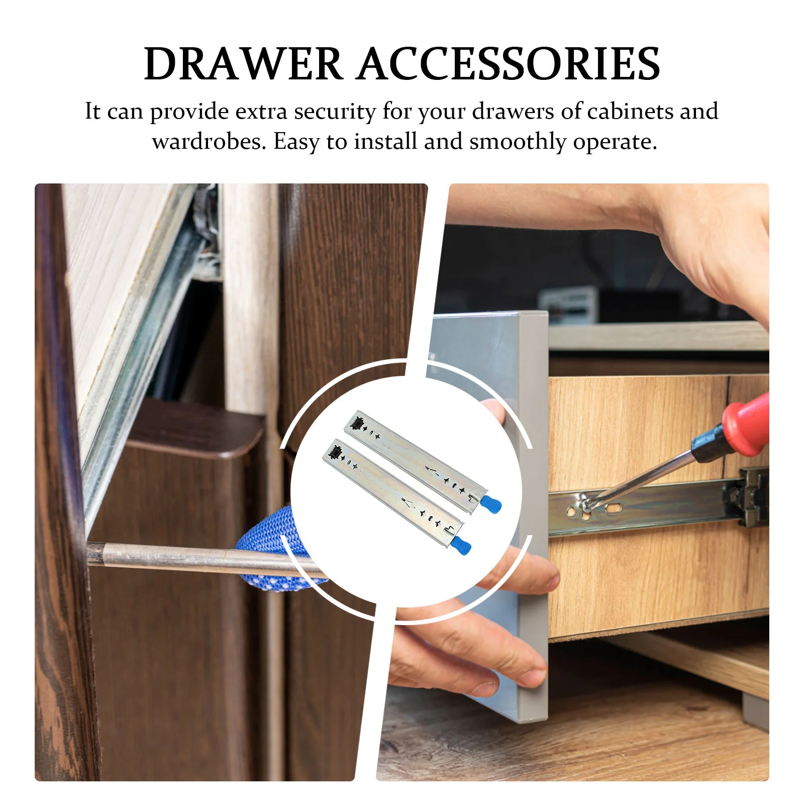 

2 шт. направляющие для выдвижных ящиков, Трехсекционные направляющие для выдвижных ящиков, мебель для домов на колесах