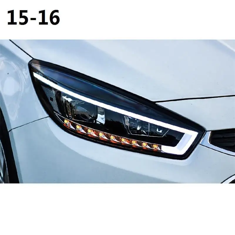 Бегущие Neblineros боковые поворотники Drl наружные Luces Led Para Автомобильные фары в сборе 15 для Chevrolet Cruze