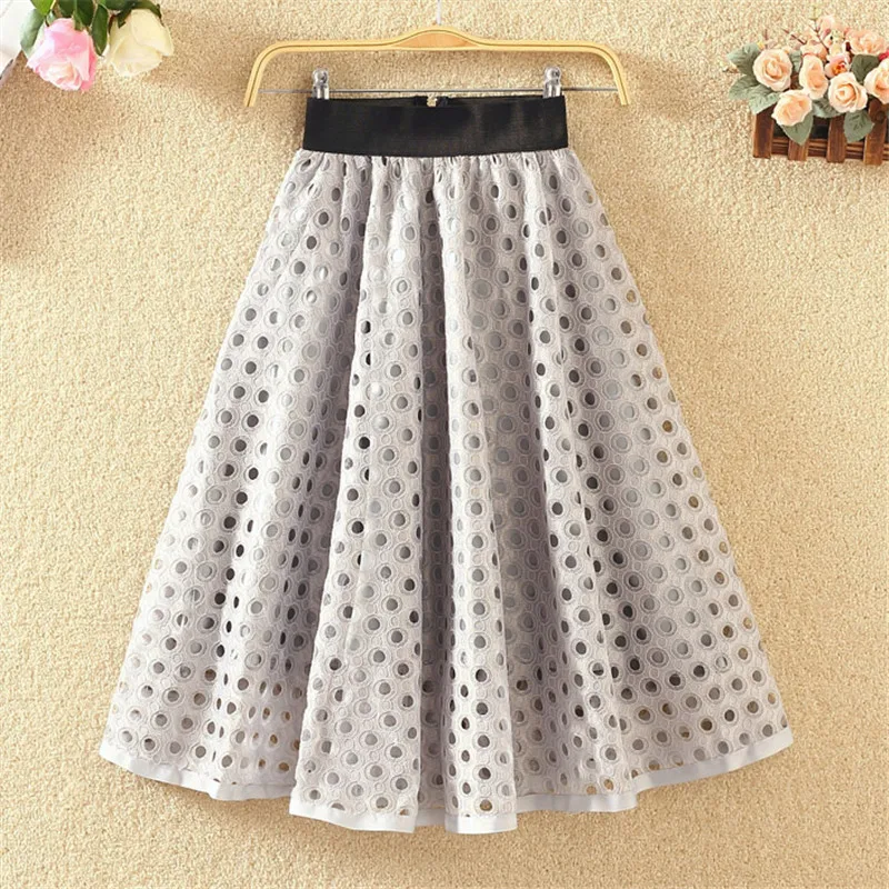 Флисовая юбка с завышенной талией трапециевидной формы|Женские юбки| |