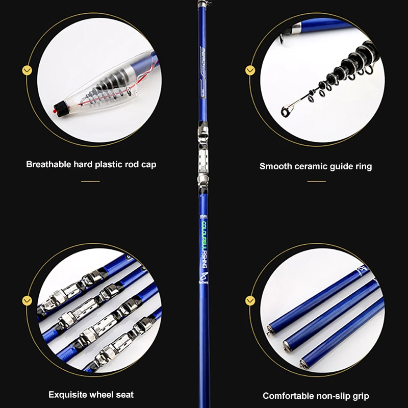 Рыболовное спиннинговое удилище PUMEON 3 6/4 5/5 4/6 м ручное и морское все доступные