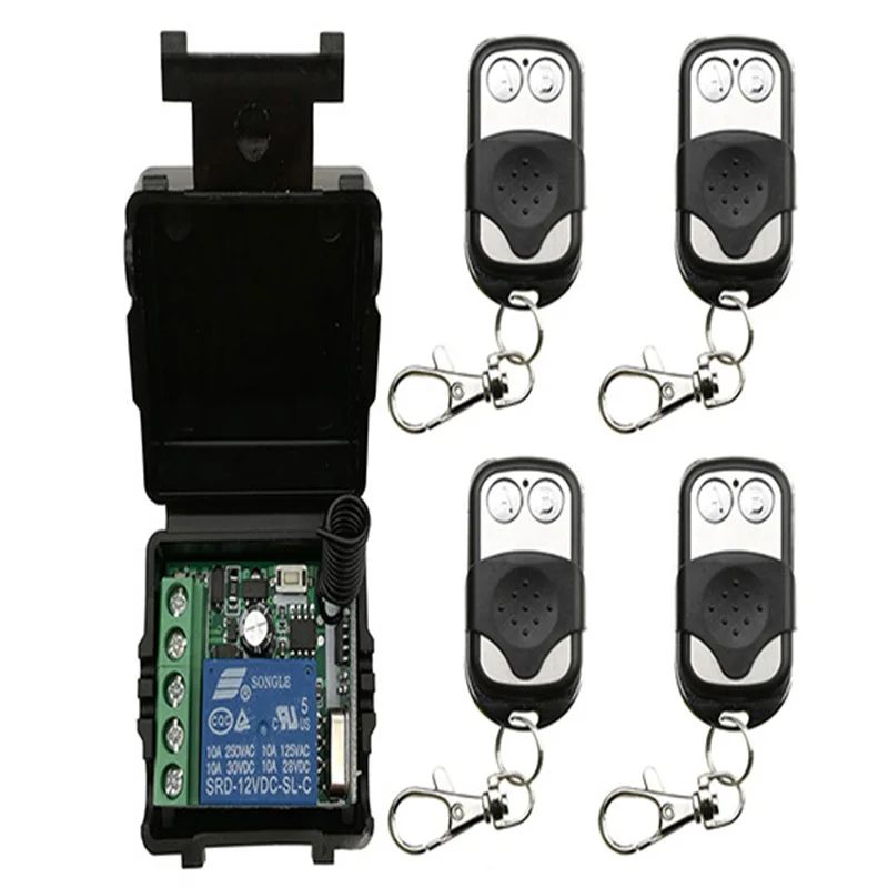 DC 12 в 1 канальный 1CH мини Беспроводной РЧ пульт дистанционного управления