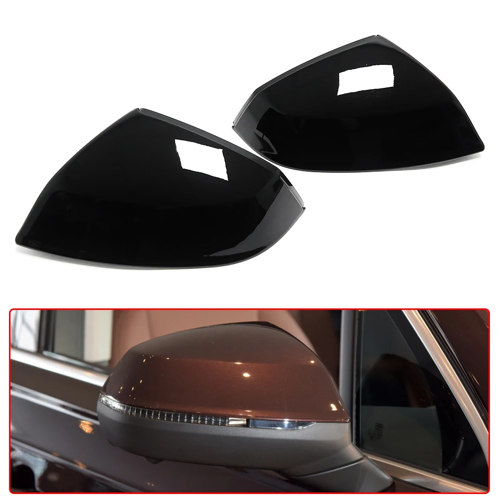 Глянцевая черная боковая крышка зеркала заднего вида замена для Audi Q5 FY 2018 2019 2020 2021