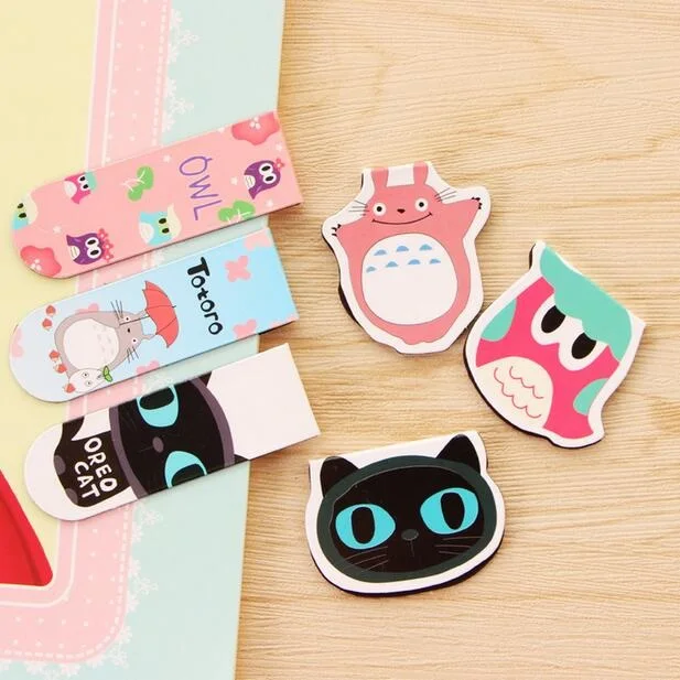 2 шт. упак. в партии мультяшный анимальный 5 серия магнитный мини Закладка Сова