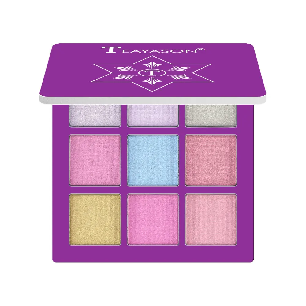 03 9 цветов блестящие тени для макияжа Pallete матовые тени для век Палитра мерцающие водонепроницаемые тени для век порошок пигмент косметика TSLM1 - Цвет: 03