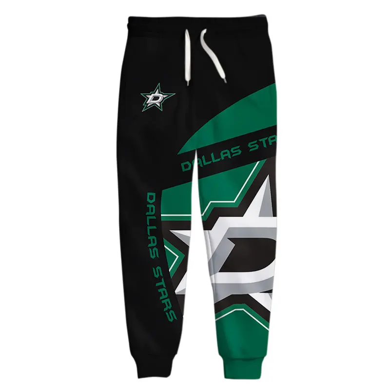 

Dallas men's Casual Pants Green Letter White five-pointed Star Print Stars Sweatpants