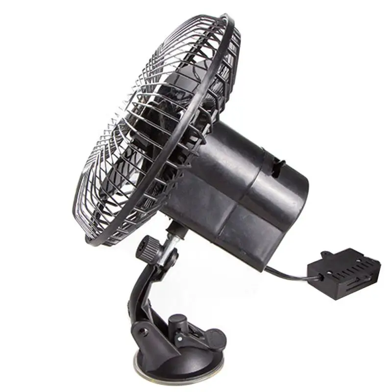 

12V/24V Dashboard Oscillating Cooling Air Vehicle Car Van Truck Home Sucker Fan Fast Cooling Car Interior Accessories Ornaments