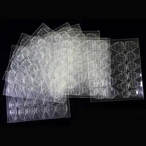 YANRUO Топ 240 шт. прозрачный двухсторонний клейкий стикер Клейкая лента прозрачный клей для ногтей для искусственных фотографий