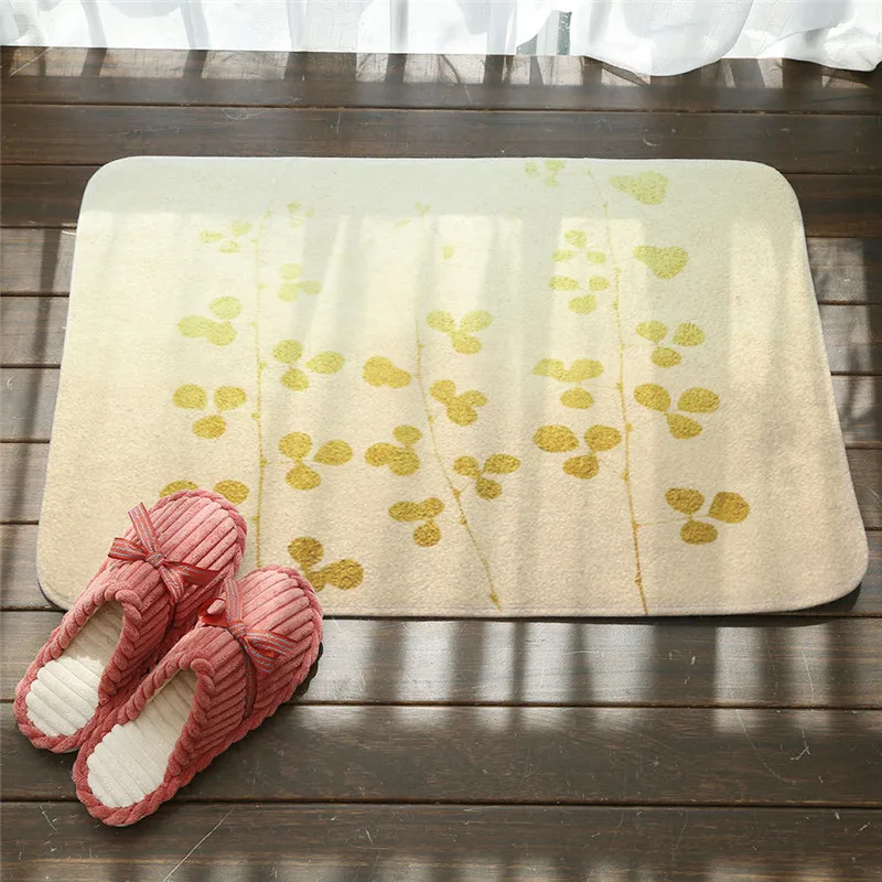 

Tropical Plants Printed Doormat Welcome Floor Mats Kitchen Bathroom Rugs House Carpet for Living Room Anti-Slip Tapete Rug
