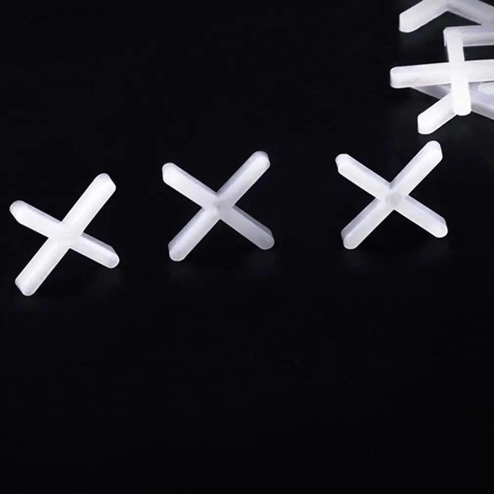 100Pcs 2mm Decoration Tool Ceramic Tiler Spacer Cross Plastic Tile Plumber Reuseable Leveling System Construction Accessories - купить по