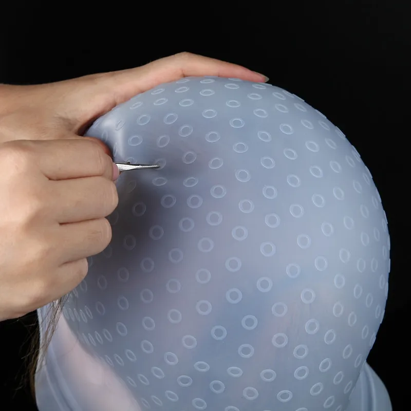 Силиконовые многоразовые окраски волос подсветка колпачок для красителя