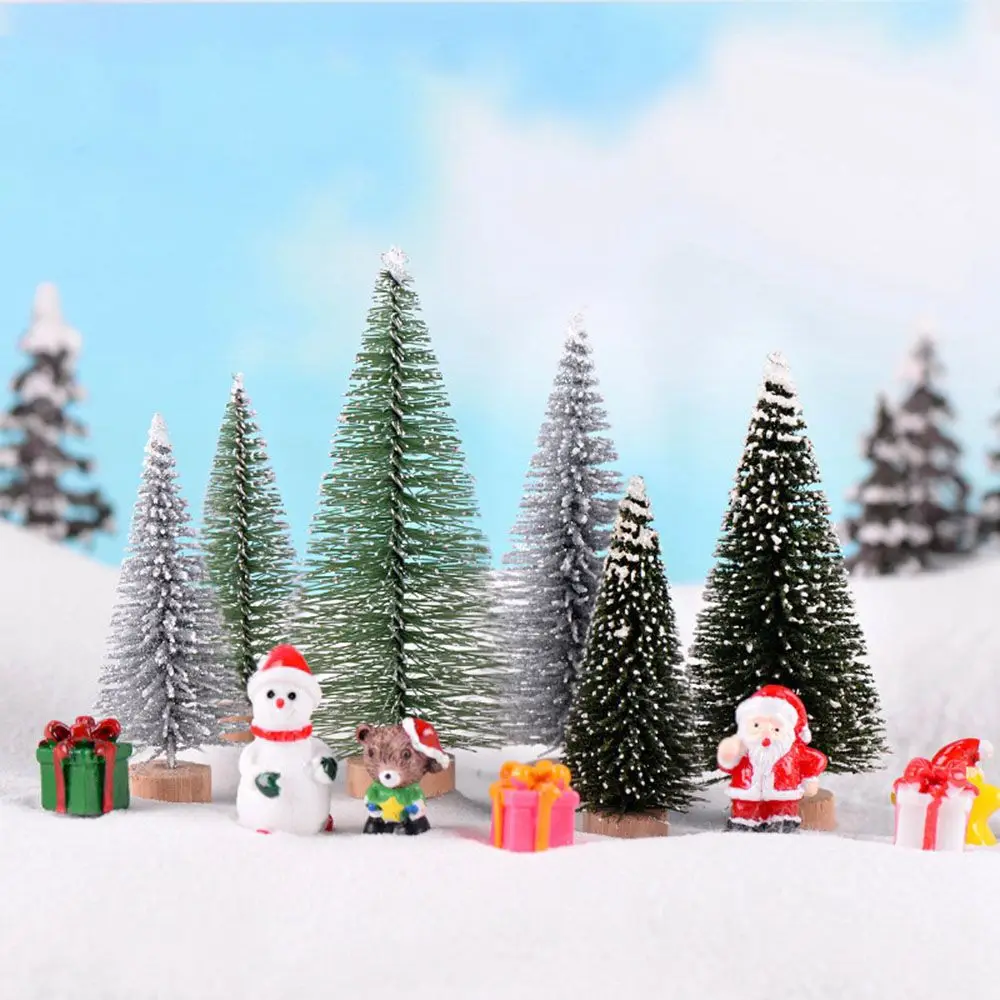 

Christmas Tree Micro View Mini Christmas Tree Desktop Ornament Home Decoration 10-25cm Fast Shipping