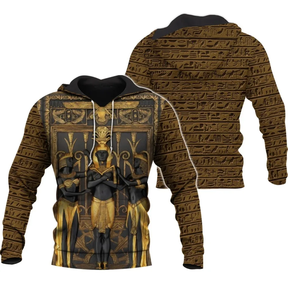 

XS-7XL Mysterious retro ancient egypt Pharaoh totem 3d hoodies/Sweatshirt Winter autumn funny long selvee streetwear 6