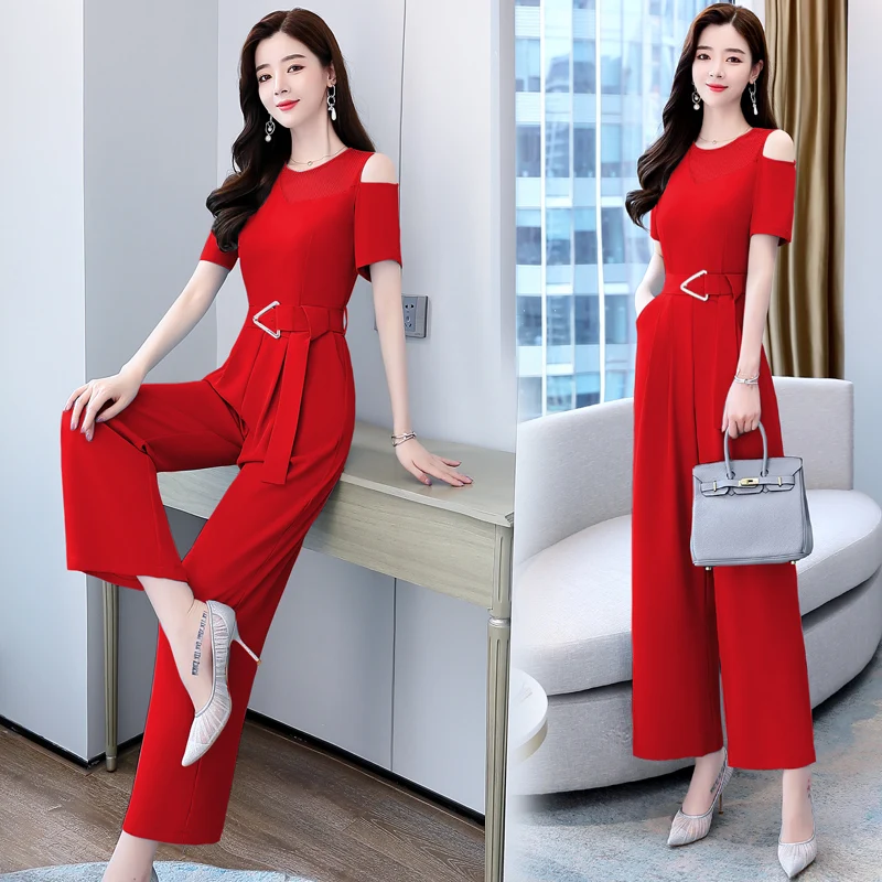 Женские летние длинные Комбинезоны новые пикантные комбинезоны в Корейском